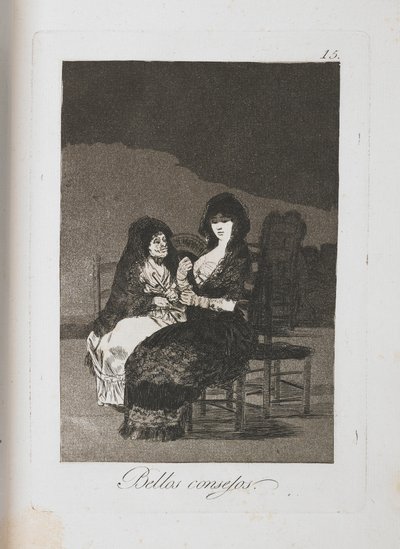 Tavola da Los Caprichos, 1797-1798 da Francisco de Goya